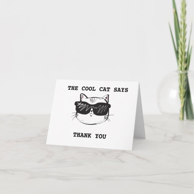 Tarjeta de agradecimiento de Guay Cat (Anverso)