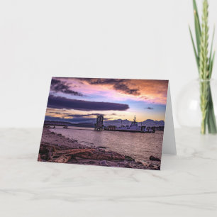 Tarjeta de agradecimiento de Guemes Ferry Sunrise
