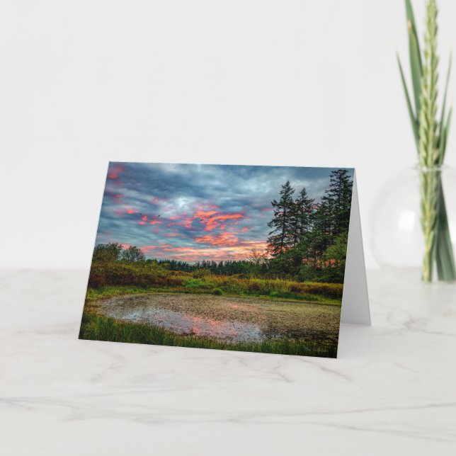 Tarjeta de agradecimiento de Guemes Pond Sunrise G (Anverso)