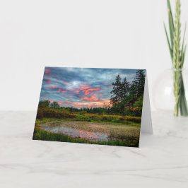 Tarjeta de agradecimiento de Guemes Pond Sunrise G