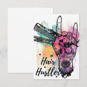Tarjeta de agradecimiento de Hair Stylist