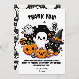 Tarjeta de agradecimiento de Halloween Cute Boo pa