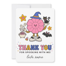 Tarjeta de agradecimiento de Halloween Flor de Bru
