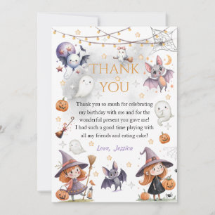Tarjeta de agradecimiento de Halloween 'Happy Boo'