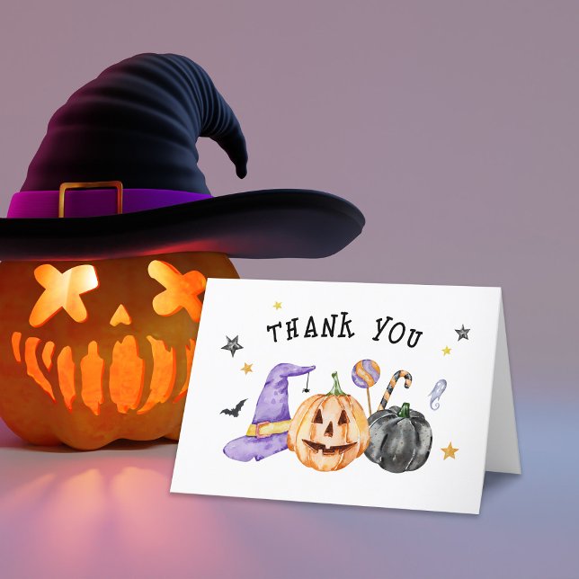 Tarjeta de agradecimiento de Halloween Little Boo (Subido por el creador)