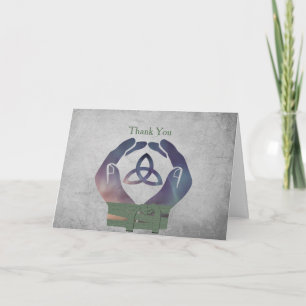 Tarjeta de agradecimiento de Handfasting Eterno