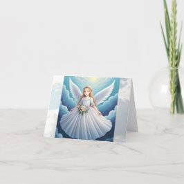 Tarjeta de agradecimiento de Havenly Angel Folded