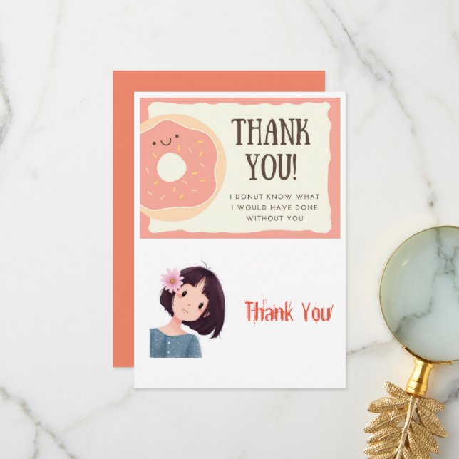 Tarjeta de agradecimiento de hermana  (Anverso/Reverso In Situ)