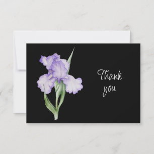 Tarjeta de agradecimiento de hermosas flores de li