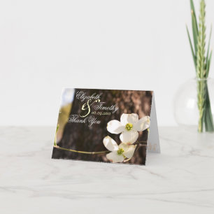 Tarjeta de agradecimiento de hermoso dogwood crist