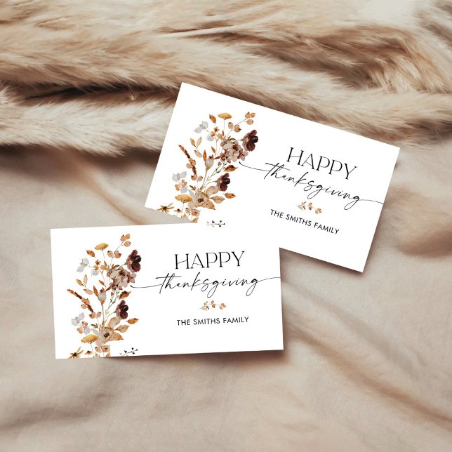 Tarjeta de agradecimiento de hojas de otoño (Subido por el creador)