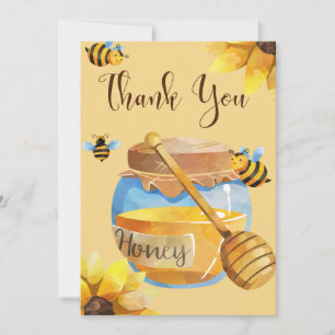 Tarjeta de agradecimiento de Honey Bee