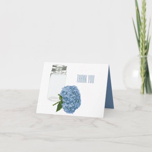 Tarjeta de agradecimiento de Hortensia Chic y fras (Anverso)