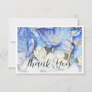 Tarjeta de agradecimiento de Hydrangea