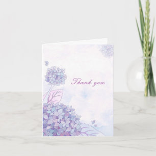 Tarjeta de agradecimiento de Hydrangea Bouquet Bod