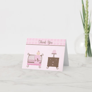 Tarjeta de agradecimiento de invitación de Baby Sh