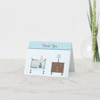 Tarjeta de agradecimiento de invitación de Baby Sh