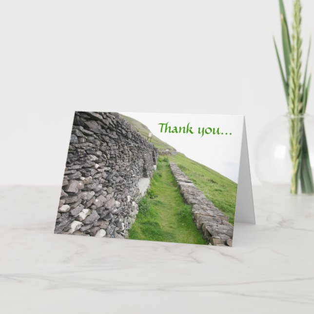 Tarjeta de agradecimiento de Irlanda (Anverso)
