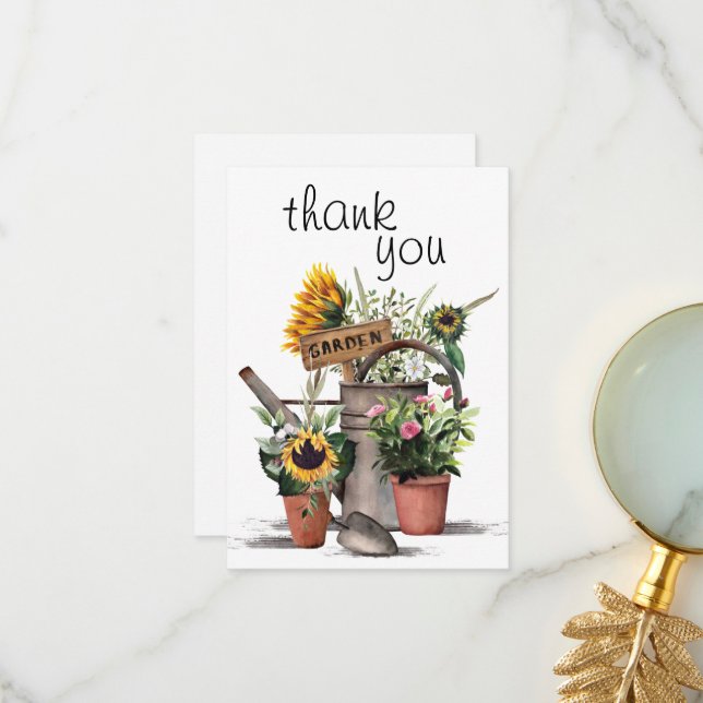 Tarjeta de agradecimiento de jardinería (Anverso/Reverso In Situ)