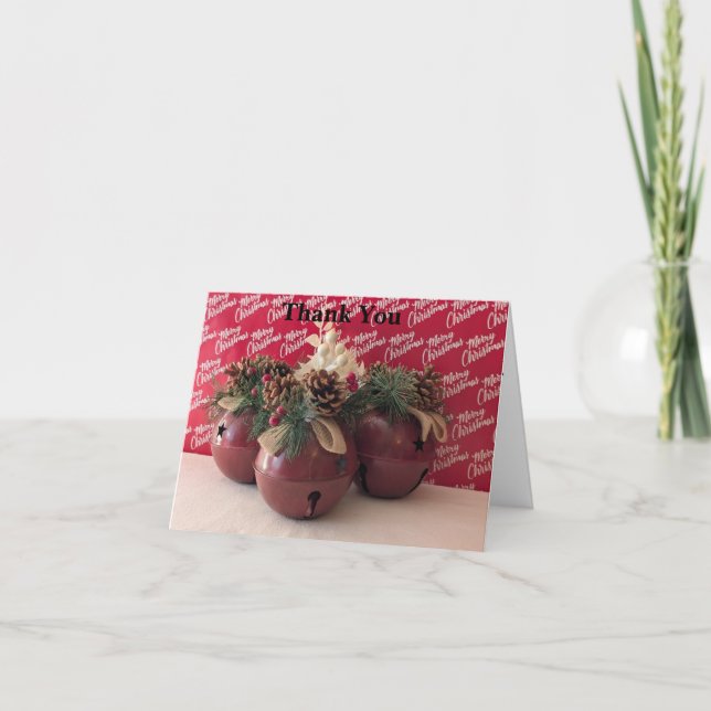 Tarjeta de agradecimiento de Jingle Bells (Anverso)