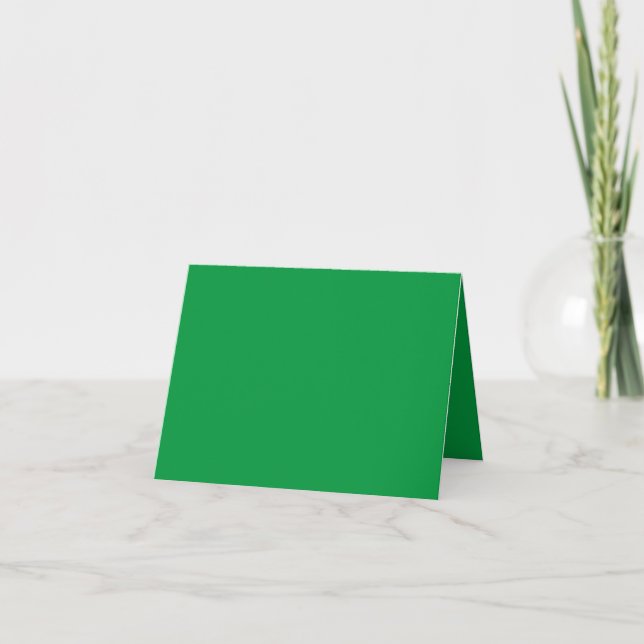 Tarjeta de agradecimiento de Kelly Green, Irish Gr (Anverso)