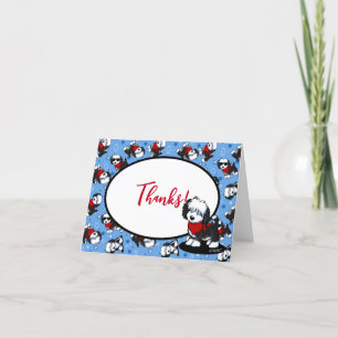 Tarjeta de agradecimiento de KiniArt Cutieface OES