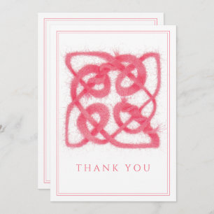 Tarjeta de agradecimiento de KNOT Flat ROSA CELTIC