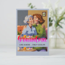 Tarjeta de agradecimiento de la abuela del Día de 