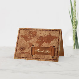 tarjeta de agradecimiento de la boda de destino vi