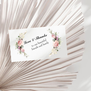 Tarjeta de agradecimiento de la boda de primavera