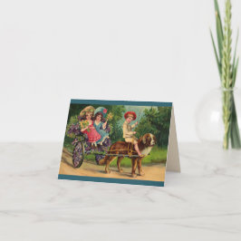 Tarjeta de agradecimiento de la cabalgata victoria