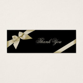 Tarjeta de agradecimiento de la cinta de opciones 