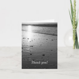 Tarjeta de agradecimiento de la escala de arena do