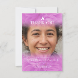 Tarjeta de agradecimiento de la familia de fotos d