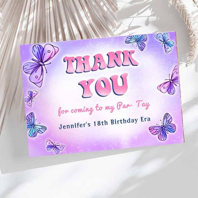 Tarjeta de agradecimiento de la fiesta de cumpleañ (Subido por el creador)
