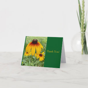 Tarjeta de agradecimiento de la flor del cono de l