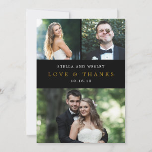 Tarjeta de agradecimiento de la foto de color EDIT