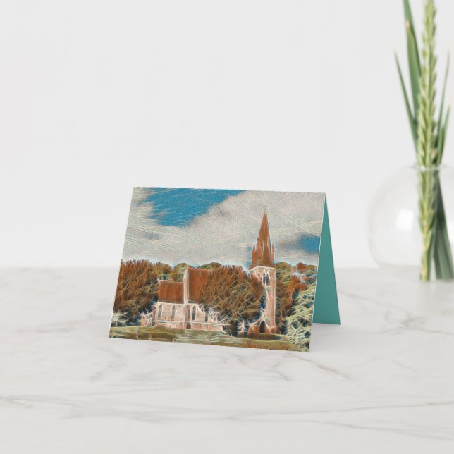 Tarjeta de agradecimiento de la iglesia (Anverso)