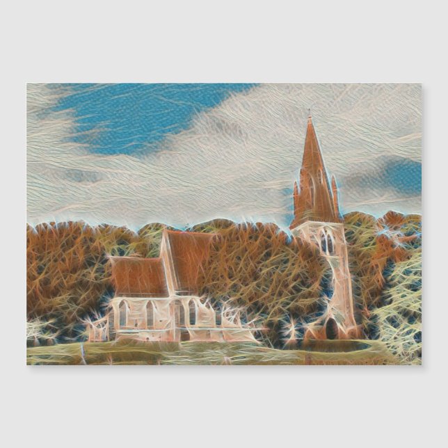 Tarjeta de agradecimiento de la iglesia (Anverso)