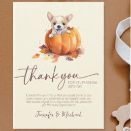 Tarjeta de agradecimiento de la Llanura de Calabaz