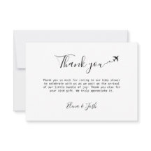 Tarjeta de agradecimiento de la pantalla plana de 