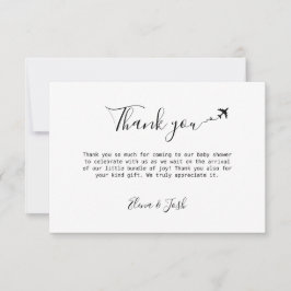 Tarjeta de agradecimiento de la pantalla plana de