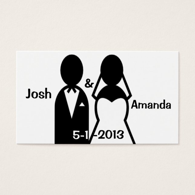 Tarjeta de agradecimiento de la pareja de Bodas de (Frente)