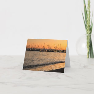 tarjeta de agradecimiento de la playa de Santa Bár