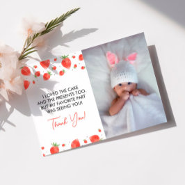 Tarjeta de agradecimiento de la primera foto de cu