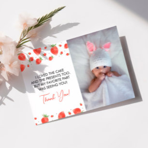 Tarjeta de agradecimiento de la primera foto de cu
