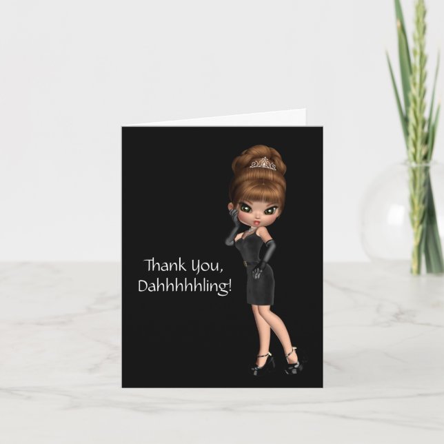 Tarjeta de agradecimiento de la princesa Diva (Anverso)