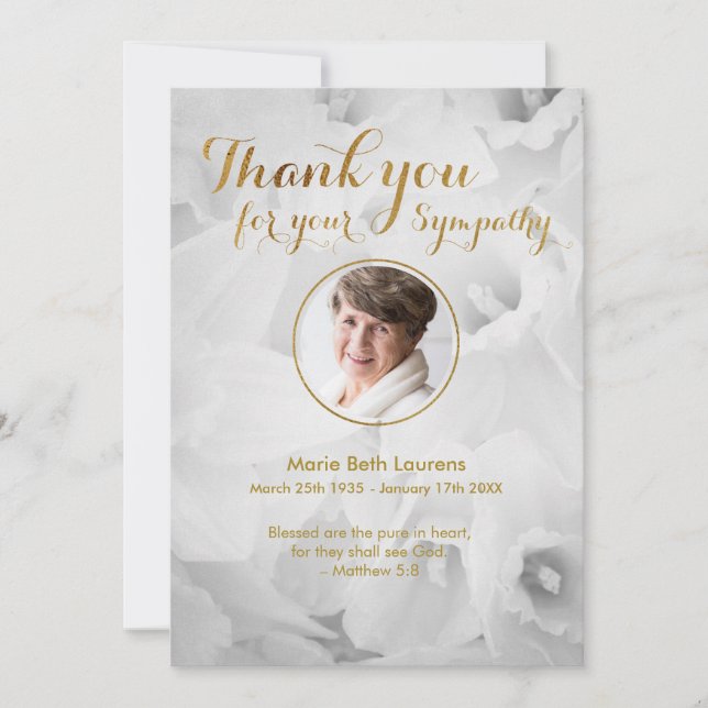 Tarjeta de agradecimiento de la solidaridad de los (Anverso)