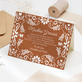 Tarjeta de agradecimiento de la Terracota Mexicana