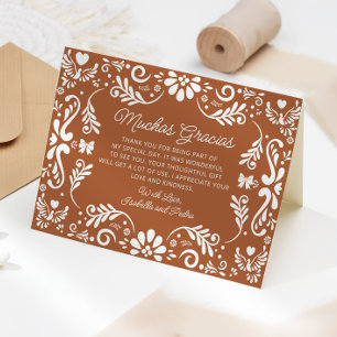 Tarjeta de agradecimiento de la Terracota Mexicana